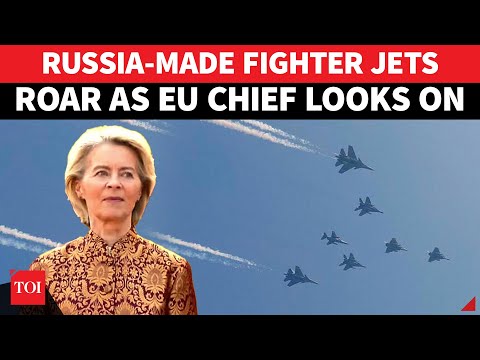 SHOCK MOMENT: EU Chief Watches As Russia-Made Jets Roar Over Indian Skies | Republic Day