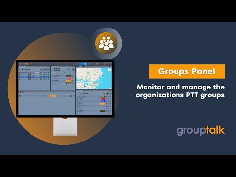 Introduction of the Groups Panel in GroupTalk PC Dispatch 2