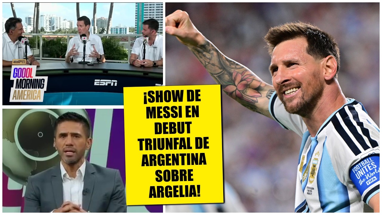 Show y récord de Messi en el debut con autoridad de campeón del mundo de Argentina | Goool Morning