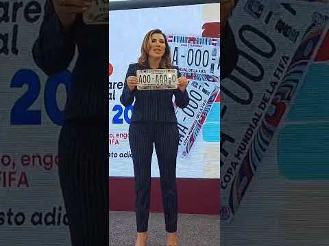 Anuncian nuevas placas vehiculares alusivas al Mundial 2026 en BC