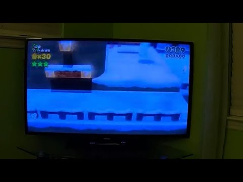 Super Mario 3D World 60fps - Snowball Park (25 seconds, Luigi) (Ice Glitch "Super Speed Exploit")