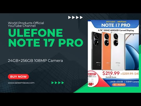 Ulefone Note 17 Pro 24GB+256GB | Ulefone Note 17 pro review