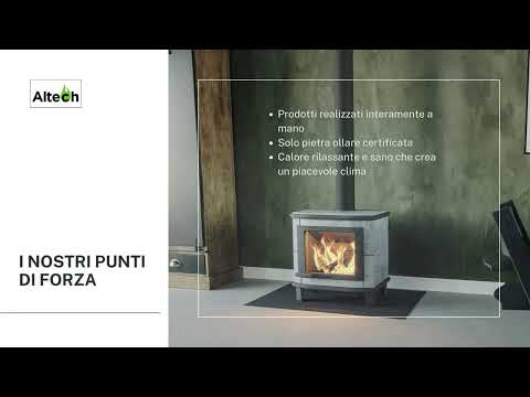Altech, la piccola stufa ad accumulo in pietra ollare
