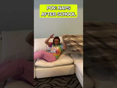 Naps after school be like...