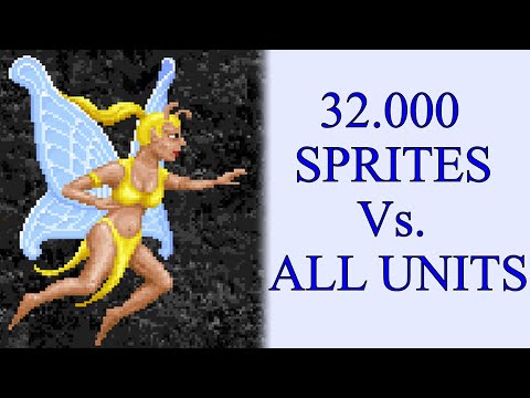 32.000 Sprites Vs. Knight, Barbarian, Sorceress and Warlock units - Heroes of Might and Magic I