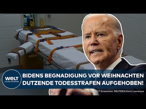 Video Thumbnail: USA: Justiz-Hammer vor Weihnachten! Dutzende Todesstrafen aufgehoben! Biden lässt Gnade walten