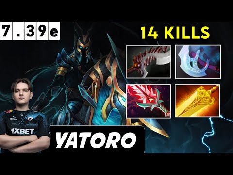 Yatoro Abaddon Safelane 14 Kills - Dota 2 Patch 7.39e Pro player Full Gameplay