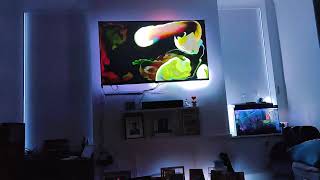 Create an immersive background wall with #WLED and #HyperHDR