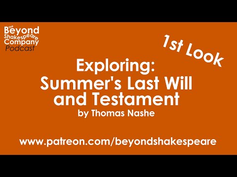 Summer's Last Will and Testament (Beyond Shakespeare, webcam, 2021)