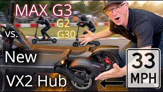 Ninebot MAX G3 vs. Swiss Designed Electric Scooter (Plus Max G2 and G30 Performance comparison)