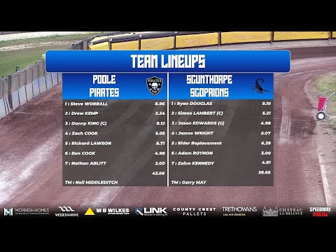 Poole vs Scunthorpe | Championship | POOLE PIRATES SPEEDWAY 2022