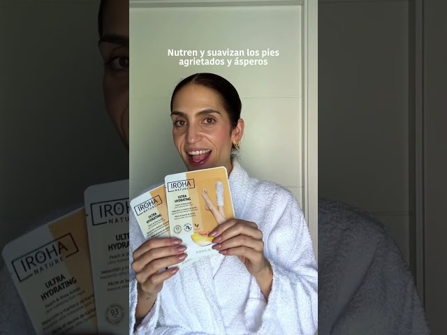 Vídeo relacionado con IROHA NATURE-Calcetines Mascarilla Reparadores Melocotón Manteca Karité| Hidratación Profunda y Reparación Instantánea|Pies Secos y Agrietados|Efecto flash, Naturales y 100% Vegano|Resultados Probados