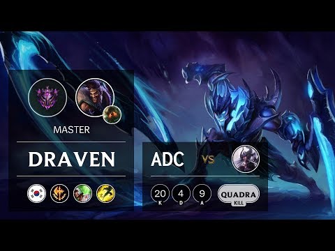 Draven ADC vs Syndra - KR Master Patch 9.24