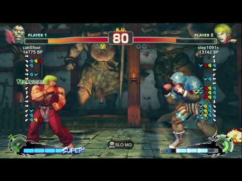 cab55sei [Balrog] vs step1091x [Ken] SSF4 Japanese Online Ranked Matches 2 of 2 - TRUE-HD