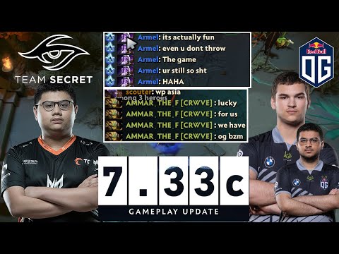 Armel vs Bzm - TEAM SECRET vs OG MIDLANE BATTLE Dota 2 New Patch 7.33c pro Gameplay