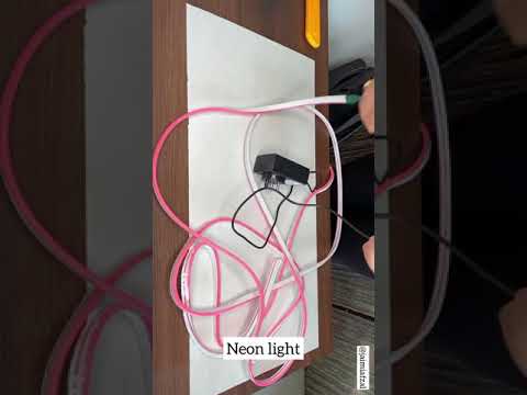 DIY how to make a neon sign board |home decor |wedding decor