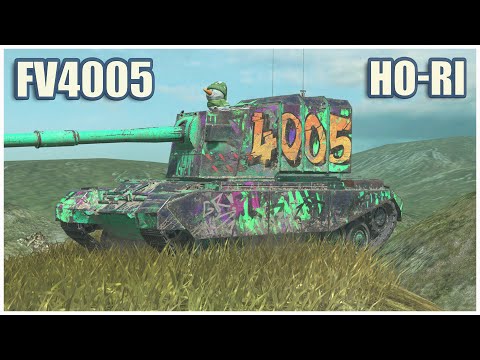 FV4005, FV4005 & Ho-Ri Type III • WoT Blitz Gameplay