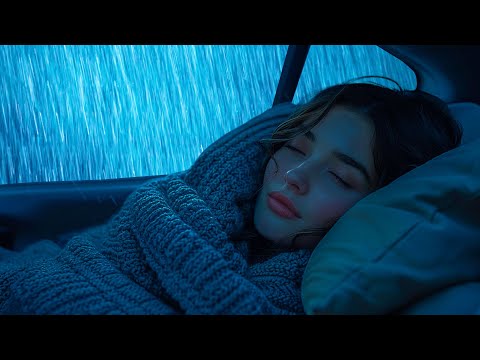 Sag Sorgen Lebwohl & Schlafe Wie ein Baby mit Starkem Regen und Wütendem Donner auf dem Auto