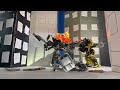 Transformers Stop Motion Mission City Battle Part 1