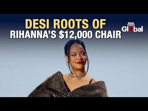 Rihanna Turns Heads Sitting on ₹10 Lakh Indian Design Chair | Chamar Studio