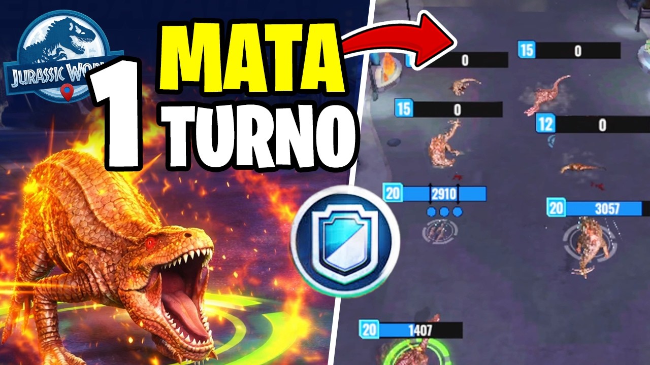 🔥ESTE EQUIPO 4v4 NO PIERDE | GANA en 1 TURNO Jurassic World Alive
