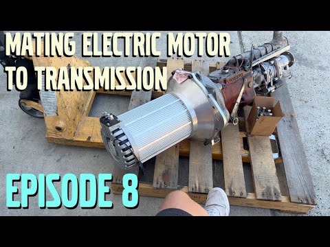 [Reupload] Volvo 164 Electric EV build - Part 8 Mating the HyPer9 Motor to Transmission