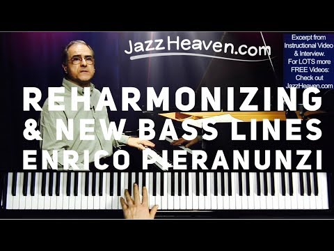 Enrico Pieranunzi Jazz Piano Lesson: Reharmonizing and New Bass Lines JazzHeaven.com Excerpt