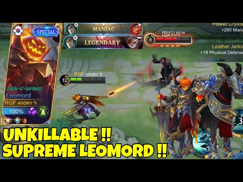 UNKILLABLE SUPREME LEOMORD!! MANIAC! - Offlane Gameplay - Avory | MLBB