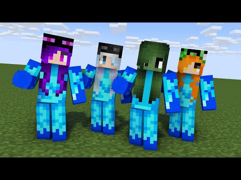 MONSTER SCHOOL : SKIRRI ICE MONSTER GIRLS - MINECRAFT ANIMATION