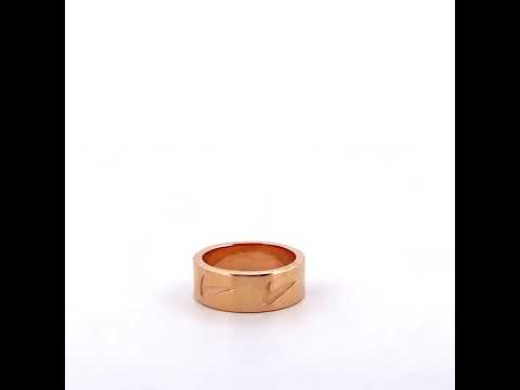 925 silver  nike rose gold band ring