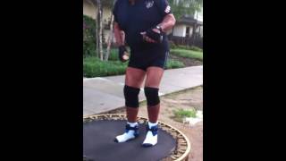Ultimate trampoline workout fail