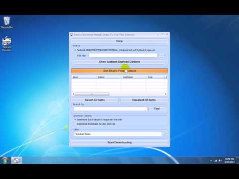 Outlook Download Multiple Emails To Text Files Software