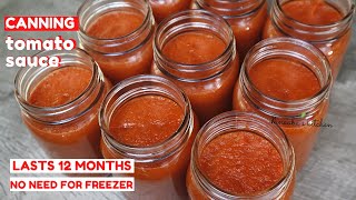Tomato sauce || no chemicals || lasts 1 year || no fridge or freezer storage needed
