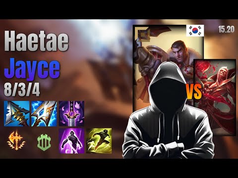 Haetae Top Jayce vs Vladimir lol KR solo rank Full Game 15.20 | 해태 제이스 vs 블라디미르