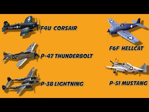 TOP 5 American FIGHTER Airplanes from WW2, which one was the best?