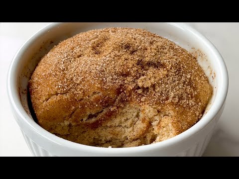 Snickerdoodle Mug Cake in 1 Minute | Soft & Moist Cinnamon Sugar Cake in Microwave