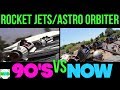 90 S Vs Now Rocket Jets Astro Orbiter Disneyland Full Ride POV 1994 2017