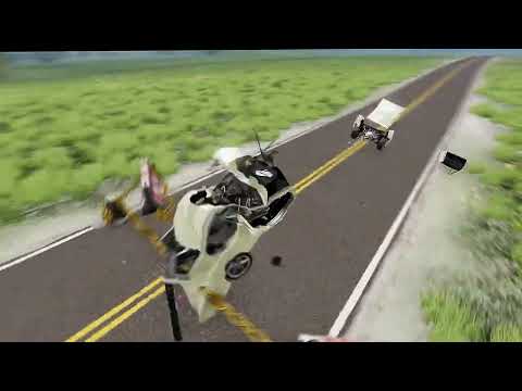 Reverse Breaking Free Car vs Chain on the Road