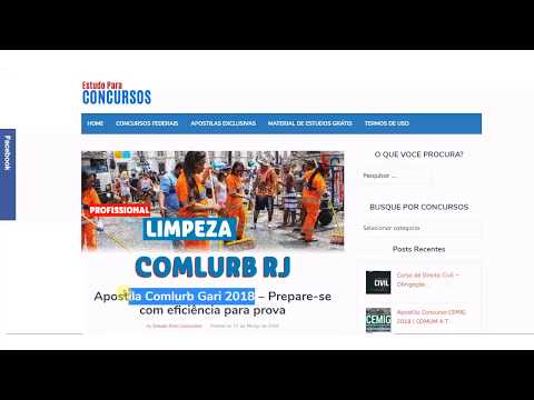 Apostila Gari Comlurb 2018 PDF (download). Concurso e Edital