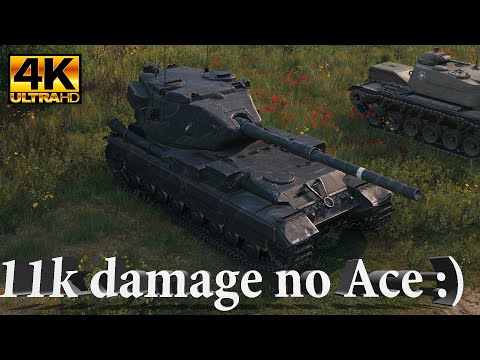 FV215b (183) video in Ultra HD 4K 11k damage no Ace :) High Caliber, 3 kills, World of Tanks.
