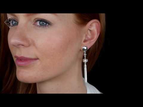 Allura Collection Tassle Diamond Earrings 0.02ct In 925 Silver - UG3246