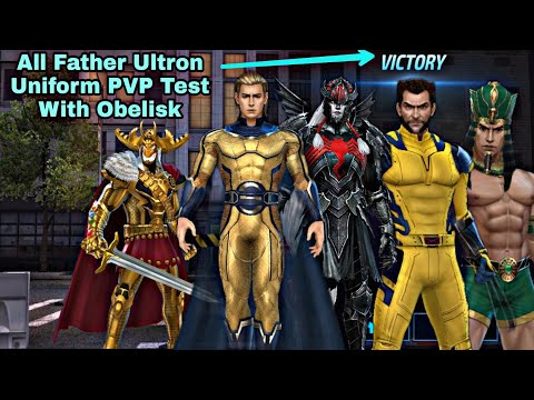 All Father Ultron Uniform PVP Test With Obelisk - Marvel Future Fight