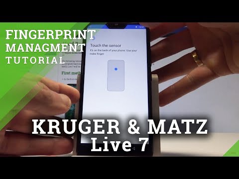 How to Add Fingerprint on KRUGER & MATZ Live 7 - Fingerprint Scanner