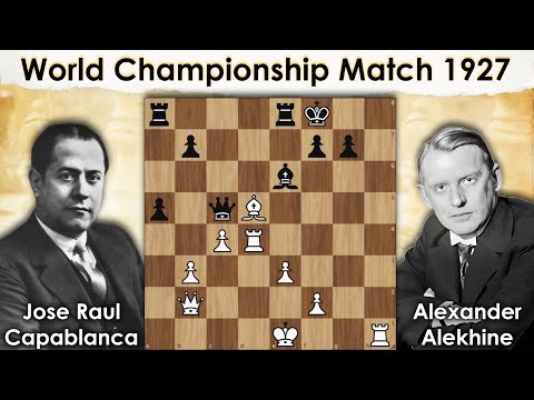 Capablanca vs Alekhine || World Championship Match 1927 || Round - 7 & 1