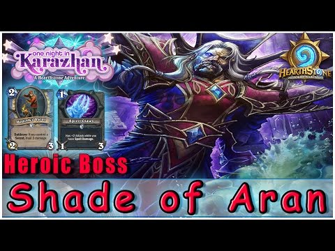 How to beat Heroic boss Shade of Aran | Hearthstone One Night in Karazhan Solo Adventure Boss