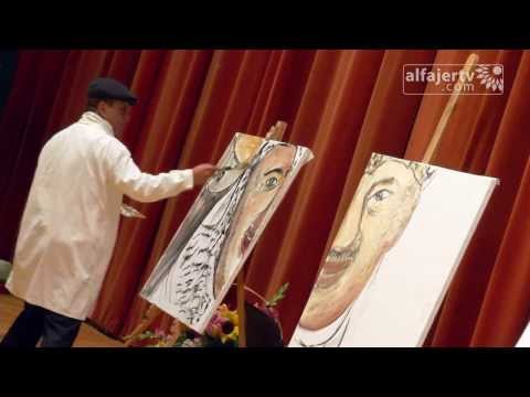 فنان فلسطيني يبهر المجتمع الغربي في عشر دقائق