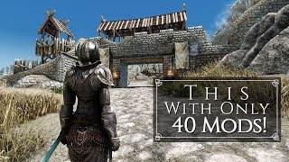 Shortest and Best Looking Micro Mod List Ever + Better Performance! | Skyrim SE Ultra ENB Graphics