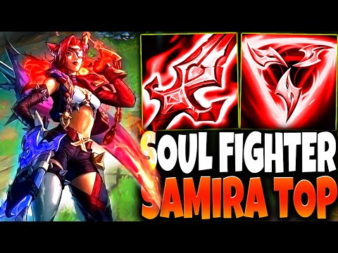 New Soul Fighter SAMIRA Ultimate Skin and My ON-HIT TOP BUILD BROKE ALL 🔥 LoL Samira s13 Gameplay