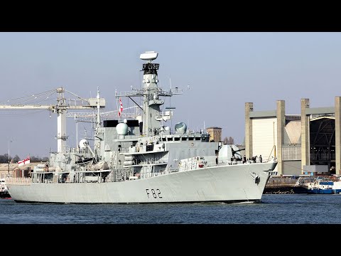 HMS Somerset goes back to sea for the first time in 4 years