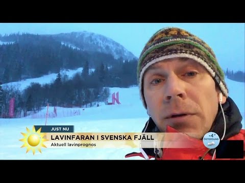 Lavinfaran i svenska fjäll - Nyhetsmorgon (TV4)
